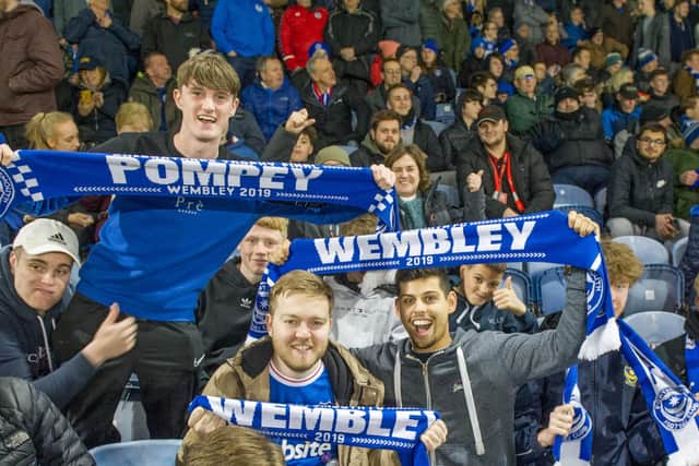 Pompey fans at Fratton Park. Picture: Habibur Rahman
