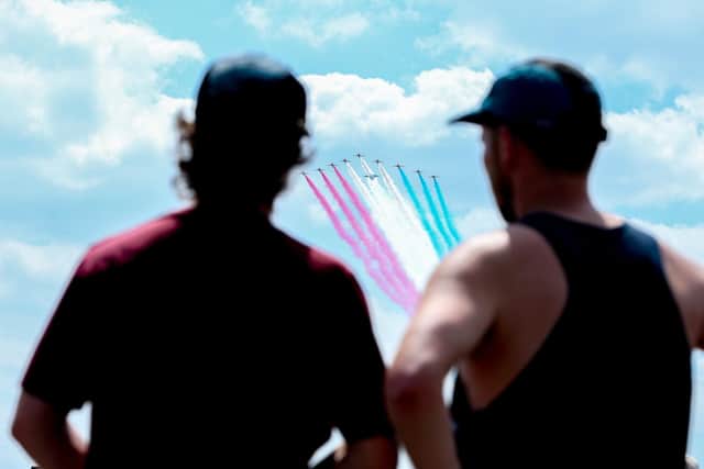 Red Arrows flypast