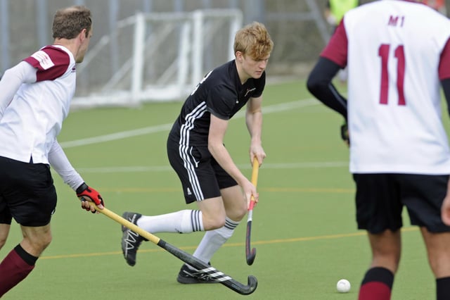 Phil Larcombe netted for Fareham against two divisions higher Oxted. Picture: Ian Hargreaves