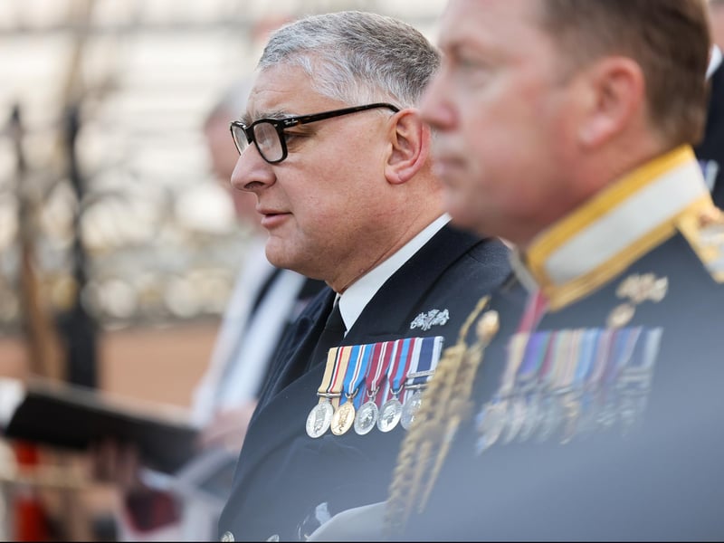 The Trafalgar Day ceremony onboard HMS Victory.