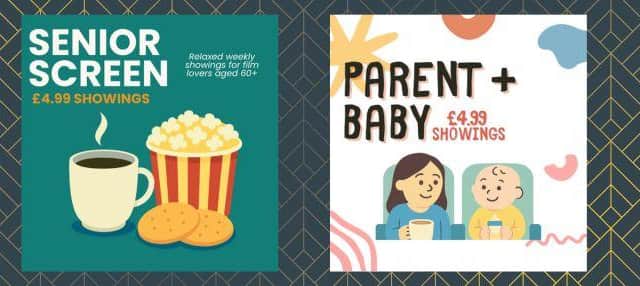 Senior Screen and Parent + Baby screenings at REEL Cinema Fareham