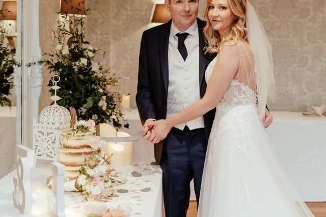 Luke and Toni Stonehouse were married at the Old Thorns Manor Hotel, Liphook, on January 28, 2023.