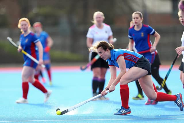 Heather Craig (US Portsmouth) in possession against Portsmouth 3rds.
Picture: Chris Moorhouse