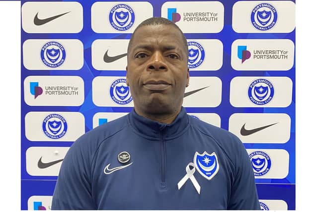 Duke Harrison-Hunter, from Pompey in the Community, has signed the White Ribbon Day Promise