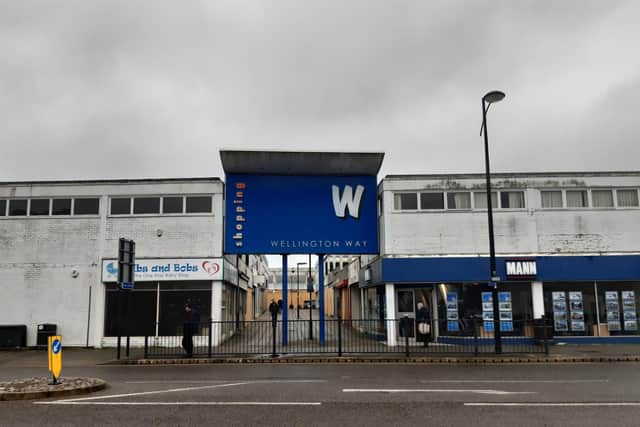 Much of Wellington Way in Waterlooville remains empty