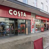 A flat white from Costa is priced at £3.65.