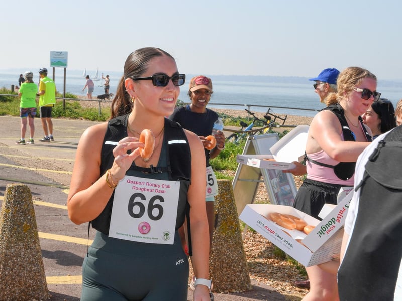 The Doughnut Dash organised by the Gosport Rotary Club in Hampshire took place along the Stokes Bay seafront in Gosport.
Credit: Paul Jacobs/pictureexclusive.com