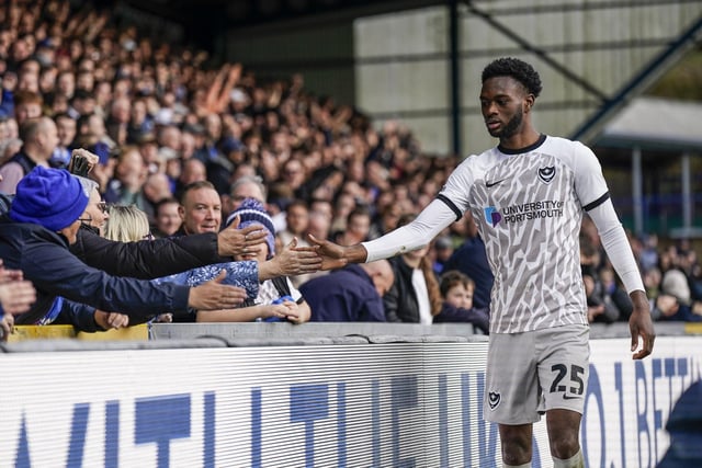 Abu Kamara got a standing ovation from the travelling Fratton Park faithful following a hat-trick of assists against Wycombe