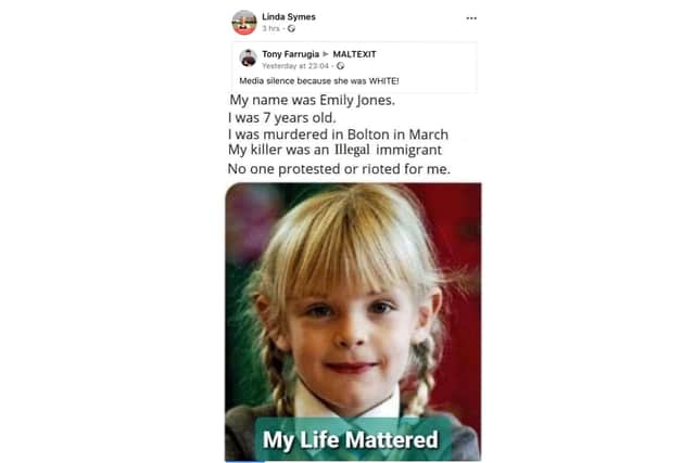 Tory Councillor Linda Symes has come under fire for sharing and liking alleged racist posts on social media