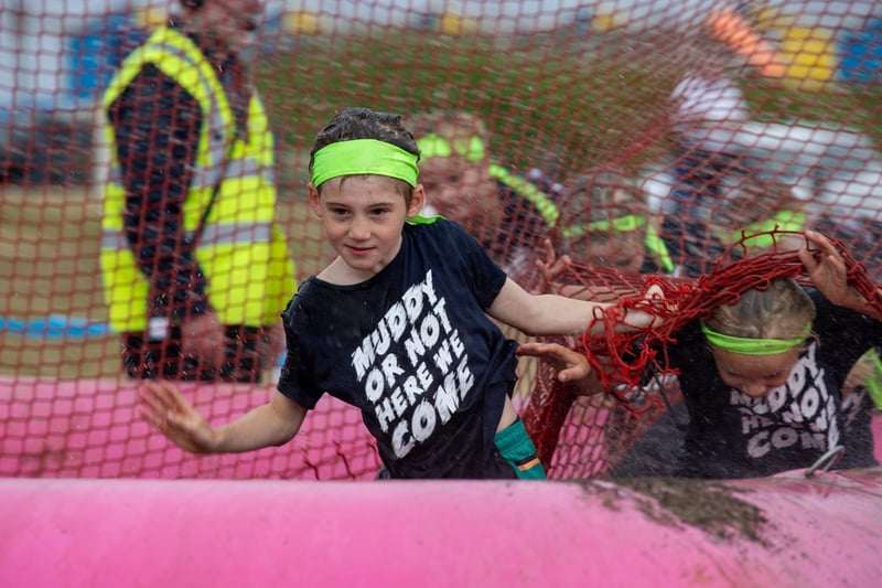 Race for Life Pretty Muddy took place on Saturday morning on Southsea Common as children and adults took on the obstacle course race.