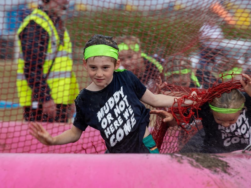 Race for Life Pretty Muddy took place on Saturday morning on Southsea Common as children and adults took on the obstacle course race.