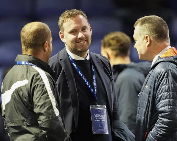 Pompey's new Sporting Director Richard Hughes