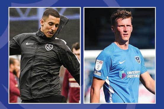 Gassan Ahadme, left, and Paul Downing have both left Pompey this week.