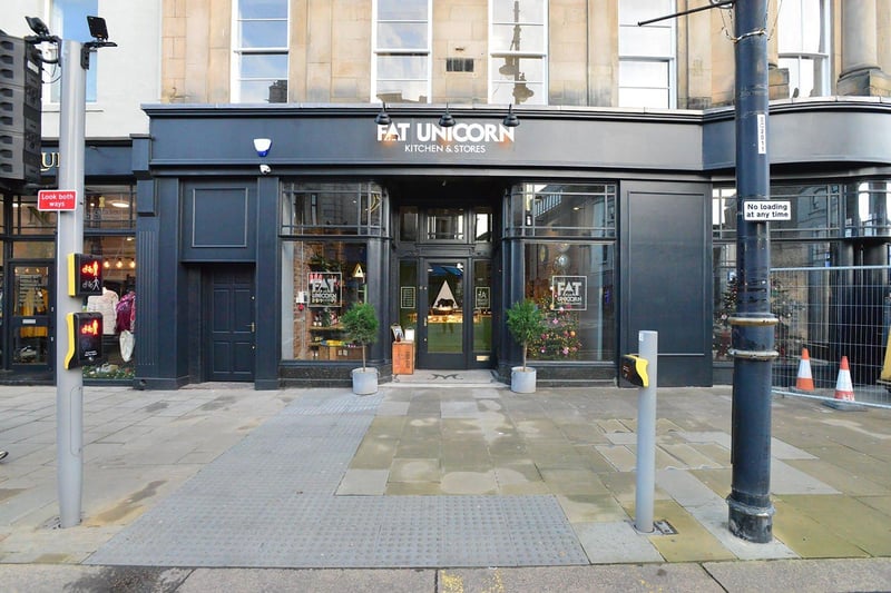Deli Fat Unicorn is a new face on the revitalised Mackie's Corner, and throughout the week you can get a glass of wine and a small plate for £10.