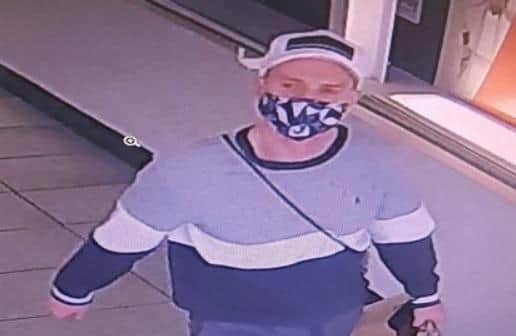 Police are looking to speak to this man in connection with a burglary in Southsea.