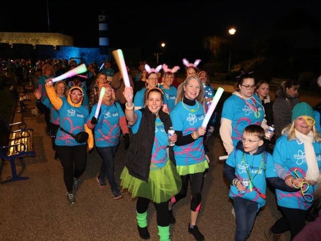 Glow Walk Southsea on March 18, 2022