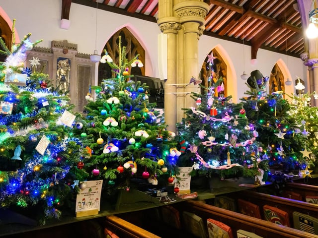 Pictured is: Some of the decorated trees.Picture: Keith Woodland (071221-8)