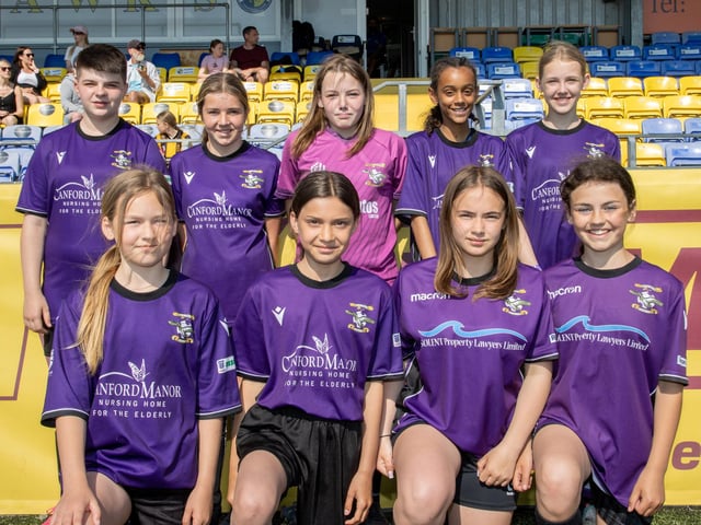 Gosport Falcons Purple U12s. Picture: Alex Shute