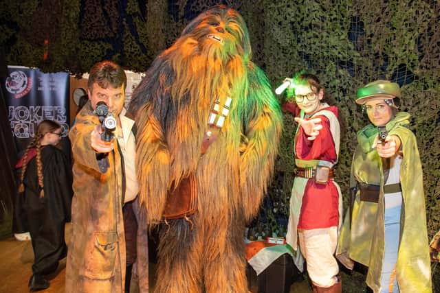 The Star Wars experience proved extremely popular with visitors, with the likes of Darth Vader, Chewbacca and Storm Troopers on hand for photo opportunities.
Photos by Alex Shute