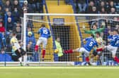 New Gosprt Borough signing Billy Bodin scores Torquay's winner at Fratton Park in February 2014