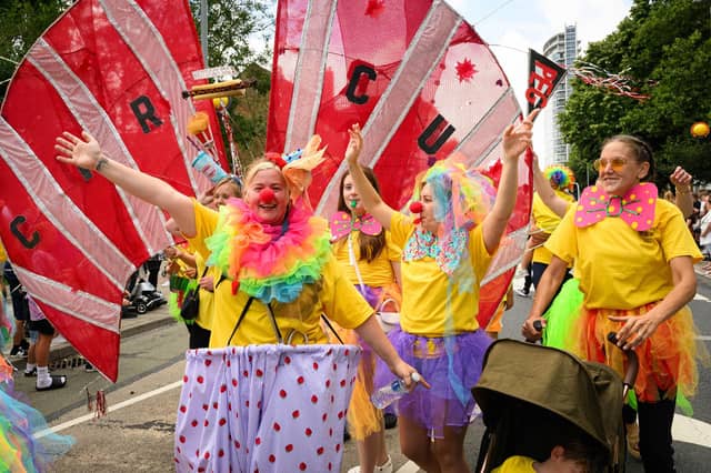 The circus parade.
Picture: Keith Woodland