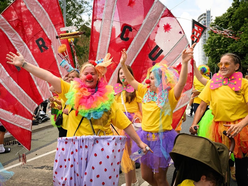 The circus parade.
Picture: Keith Woodland