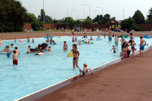 Happy days at the Hilsea Lido splash pool in July 2006 - it looks very different now