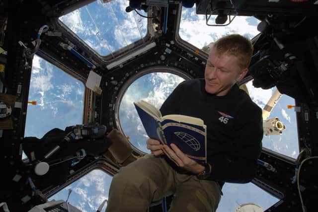 Tim Peake on the International Space Station. His show My Journey To Space is in his hometown at Chichester Festival Theatre on March 4, 2023. Picture by ESA-NASA