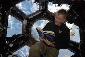 Tim Peake on the International Space Station. His show My Journey To Space is in his hometown at Chichester Festival Theatre on March 4, 2023. Picture by ESA-NASA