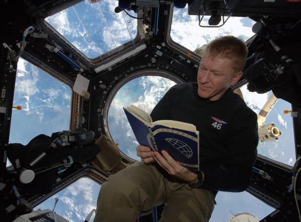 Tim Peake on the International Space Station. His show My Journey To Space is in his hometown at Chichester Festival Theatre on March 4, 2023. Picture by ESA-NASA