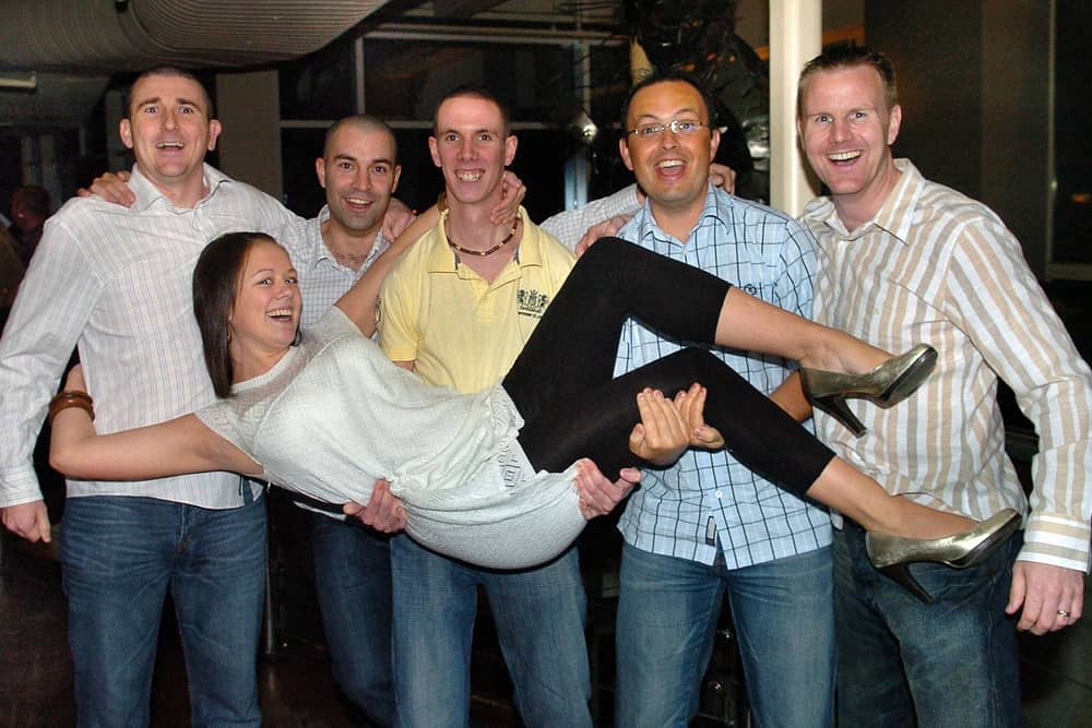 Revellers having a good time at Tiger Tiger in Gunwharf Quays back in the day.