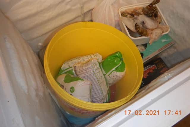 Health inspectors uncovered raw meat that had been defrosted and then re-frozen. Picture: Fareham Borough Council.