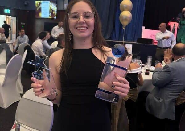 Ellis after winning her awards