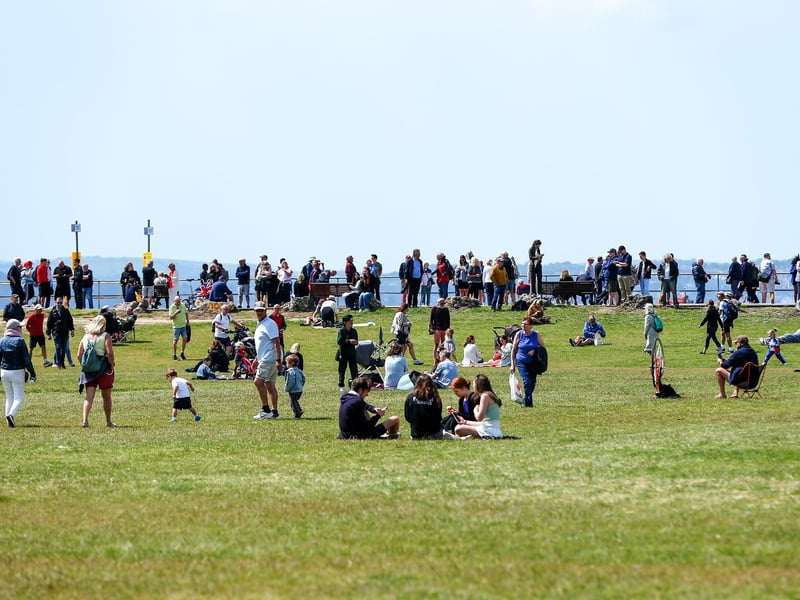 Crowds at the D-Day 80 national commemorative event.Picture: Chris Moorhouse (050624-036)