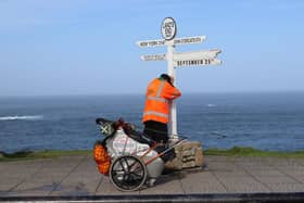 An emotional Lee Wingate reaches Land's End