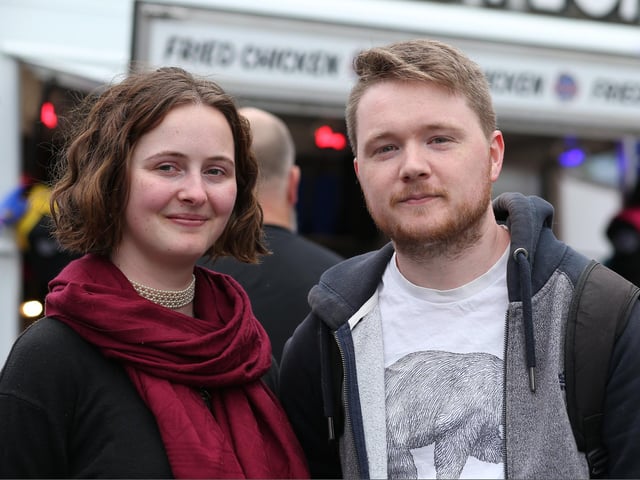 Sonia Jarosz and Brendan Daly. British Street Food awards at Gunwharf Quays, Portsmouth Picture: Chris  Moorhouse (080624-18)