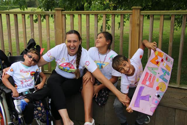 Naomi House and Jacksplace is helping to relieve some of the pressure on the NHS. Pictured: Happier times before lockdown at Naomi House