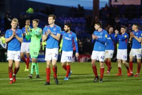 Pompey's players will not be back in training action until the conclusion of forthcoming coronavirus testing. Picture: Joe Pepler