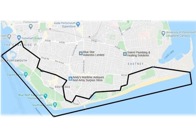 Hampshire police have imposed a dispersal order in the south of Portsmouth covering the Hot Walls in Old Portsmouth and Southsea Common. Picture: Portsmouth police
