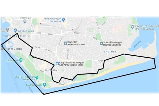 Hampshire police have imposed a dispersal order in the south of Portsmouth covering the Hot Walls in Old Portsmouth and Southsea Common. Picture: Portsmouth police
