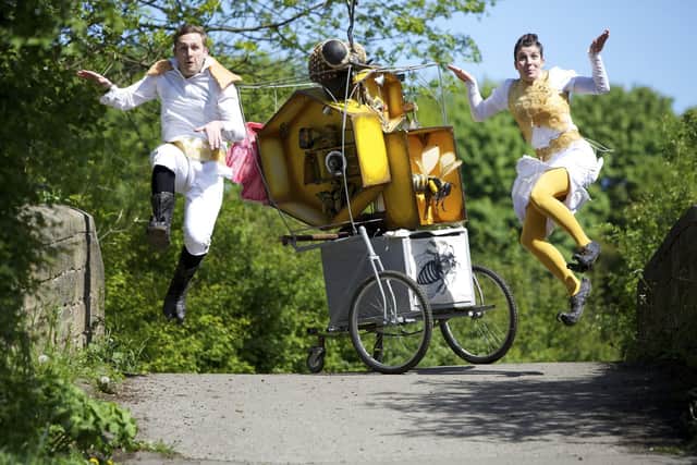 Theatre company Pif-Paf's Bee Cart is part of Ports Fest 2022