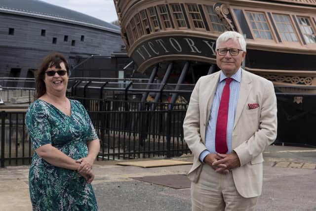 United front: Helen Bonser-Wilton, chief executive of the Mary Rose, pictured with Professor Dominic Tweddle, director-general of the National Museum of the Royal Navy. Photo: Stephen Foote