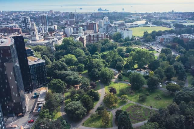 Victoria Park in Portsmouth
Picture: Neil @ www.skymarinerdrone.com