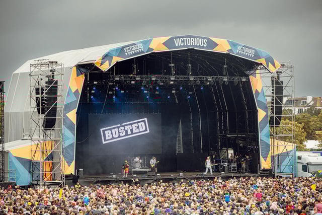 Busted performing on the Castle Stage -. Picture: Victorious Festival/Strong Island