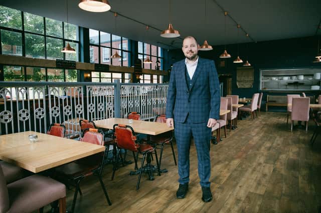 George Madgwick in his new restaurant The Wicks Bar and Grill (formerly Clifford Brown's Brasserie) which is currently undergoing a renovation