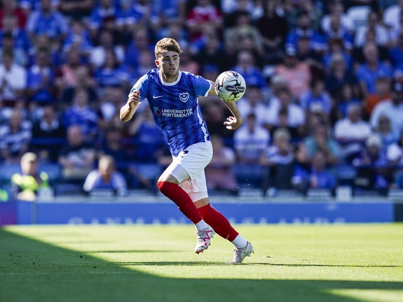 Zak Swanson in action against Peterborough at Fratton Park. Picture: Jason Brown/ProSportsImages