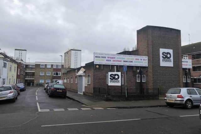 Buckland-based SD Studios has applied to build 5 flats above the performing arts school, as well as revamping the building. Pictured: The current SD Studios building