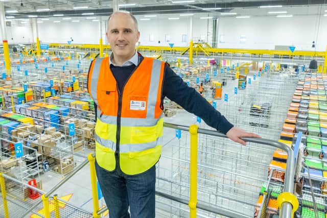 Edward Anson, delivery station manager at the Amazon plant in Havant Picture: Habibur Rahman