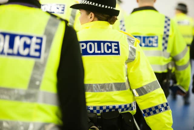 A Hampshire man has been arrested following the assault of two police officers.
