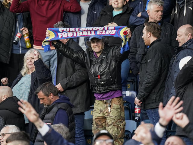 Pompey were accompanied by 1,840 fans at Wycombe's Adams Park.